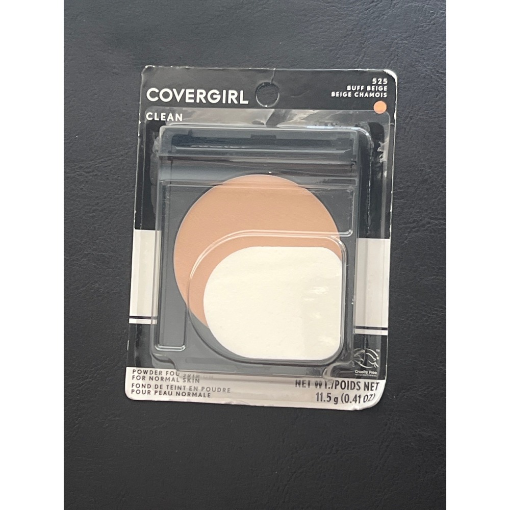 Covergirle Clean Powder Foundation Normal Skin 525 Buff Beige 0.41oz New Makeup